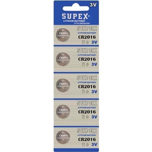 Supex CR2016 3v lithium pil 5 li