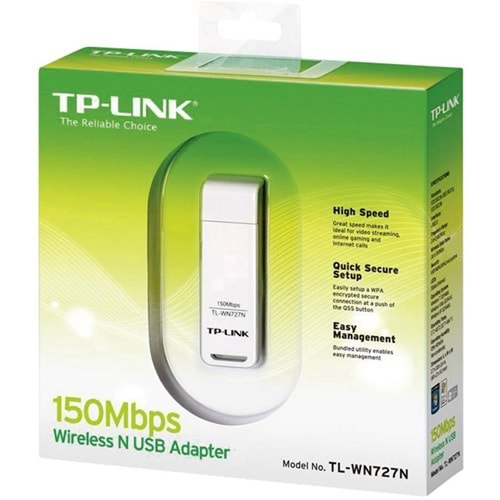 TP-LINK TL-WN727N 150 Mbps Kablosuz USB Adaptör