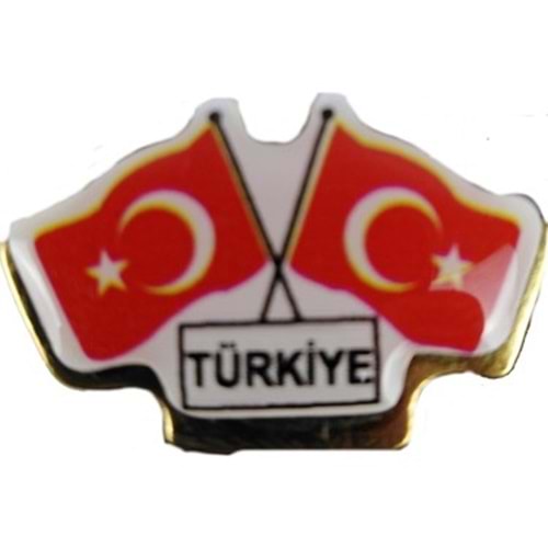 Vatan Rozet İkili Bayraklı Türkiye VT628