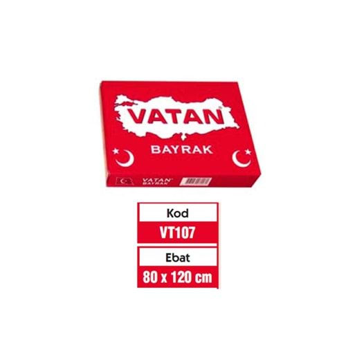 Vatan Türk Bayrağı 150x225