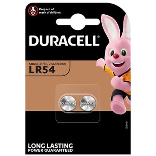 Duracell LR54/ V10GA/2020 1,5 V 2li Pil